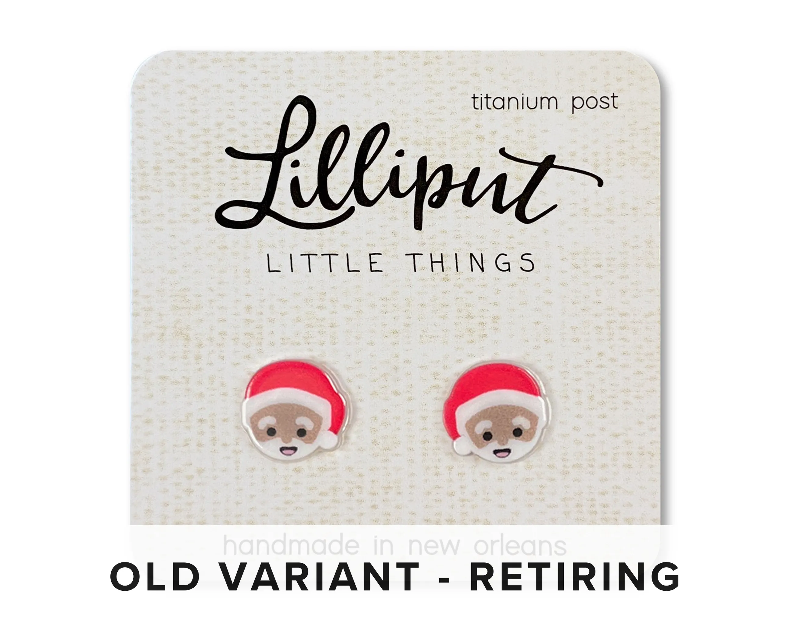 Lilliput Little Things - Black Santa Claus Earrings