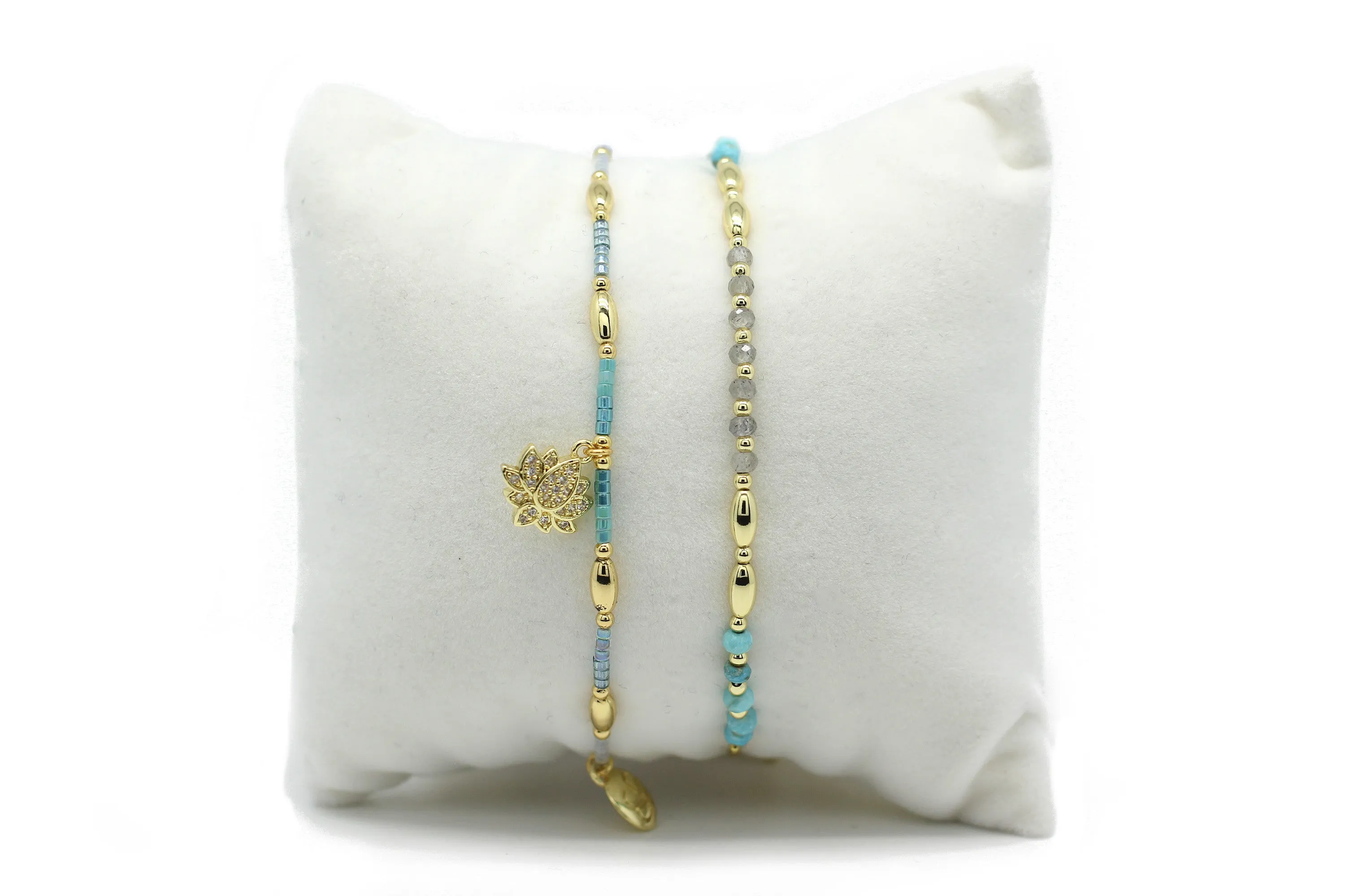 Litha 2 Layer Gold Bracelet Stack