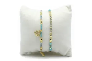 Litha 2 Layer Gold Bracelet Stack