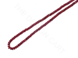 Maroon Round Jade Semi Precious Stones