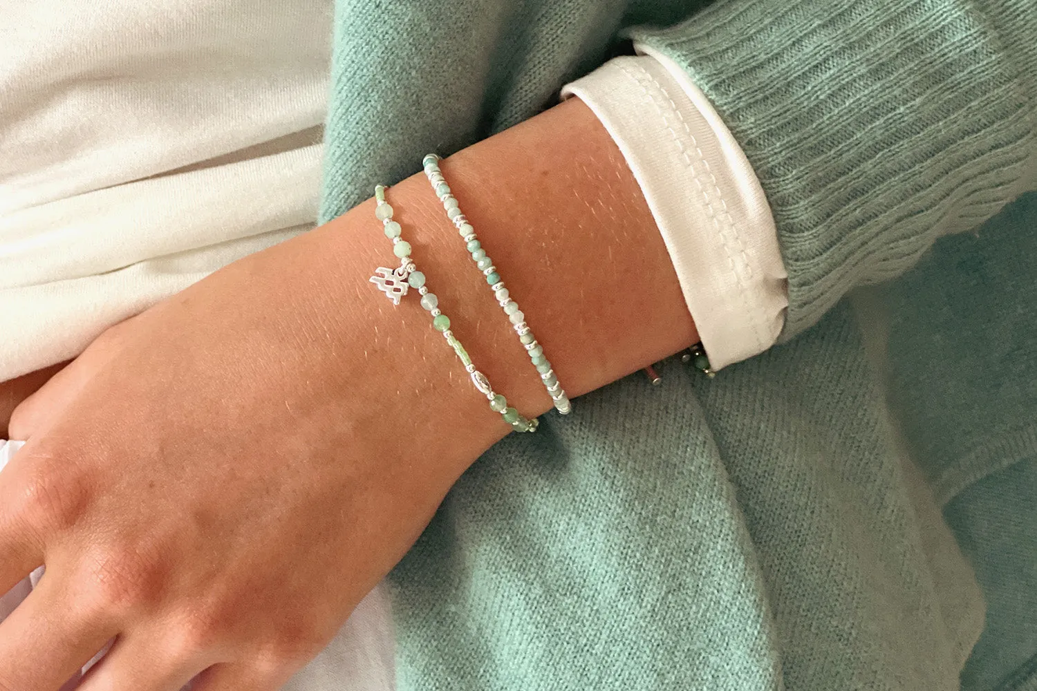 Mystical Chrysoprase Silver Bracelet