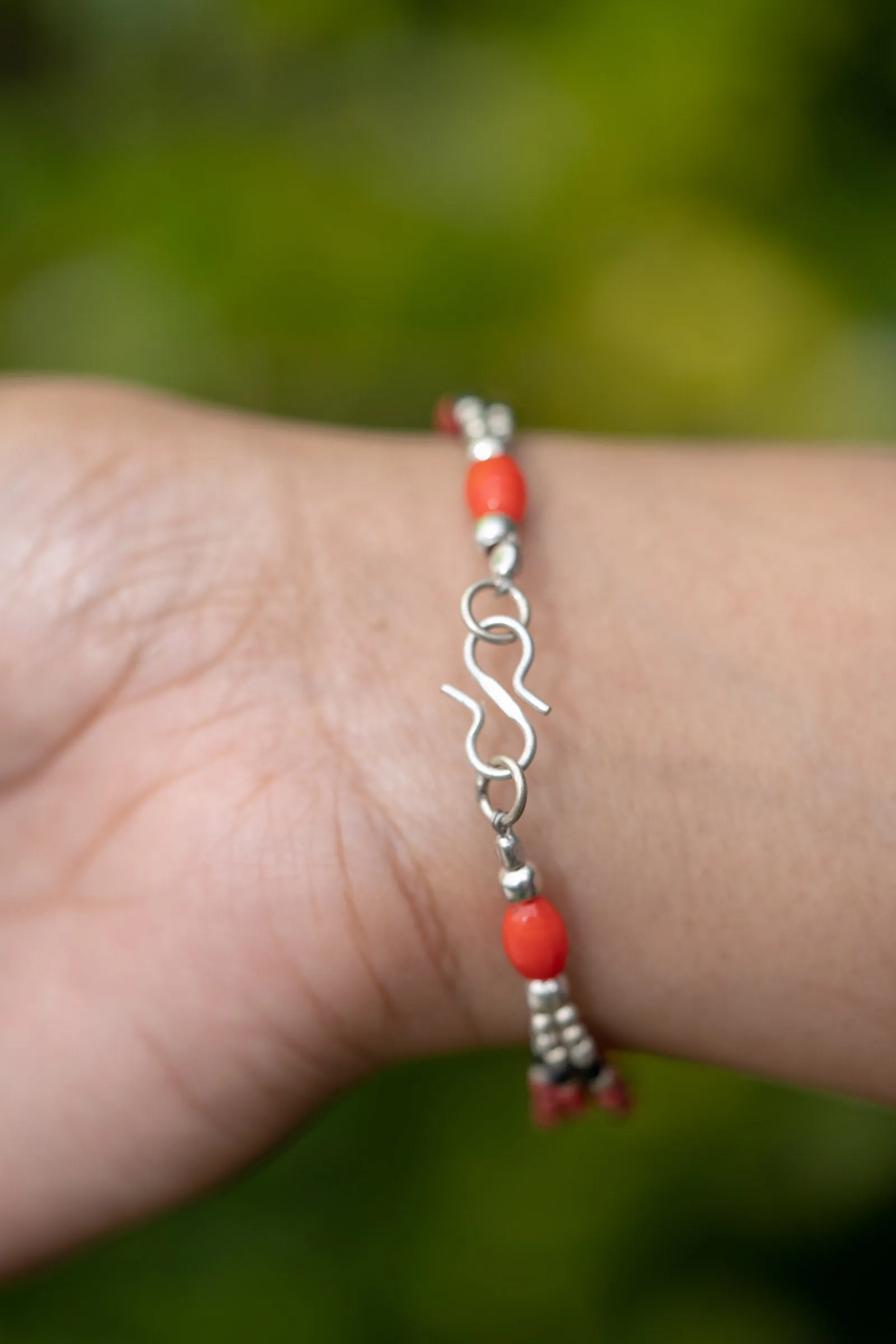 Natural Beaded Stone Boho Style Bracelet