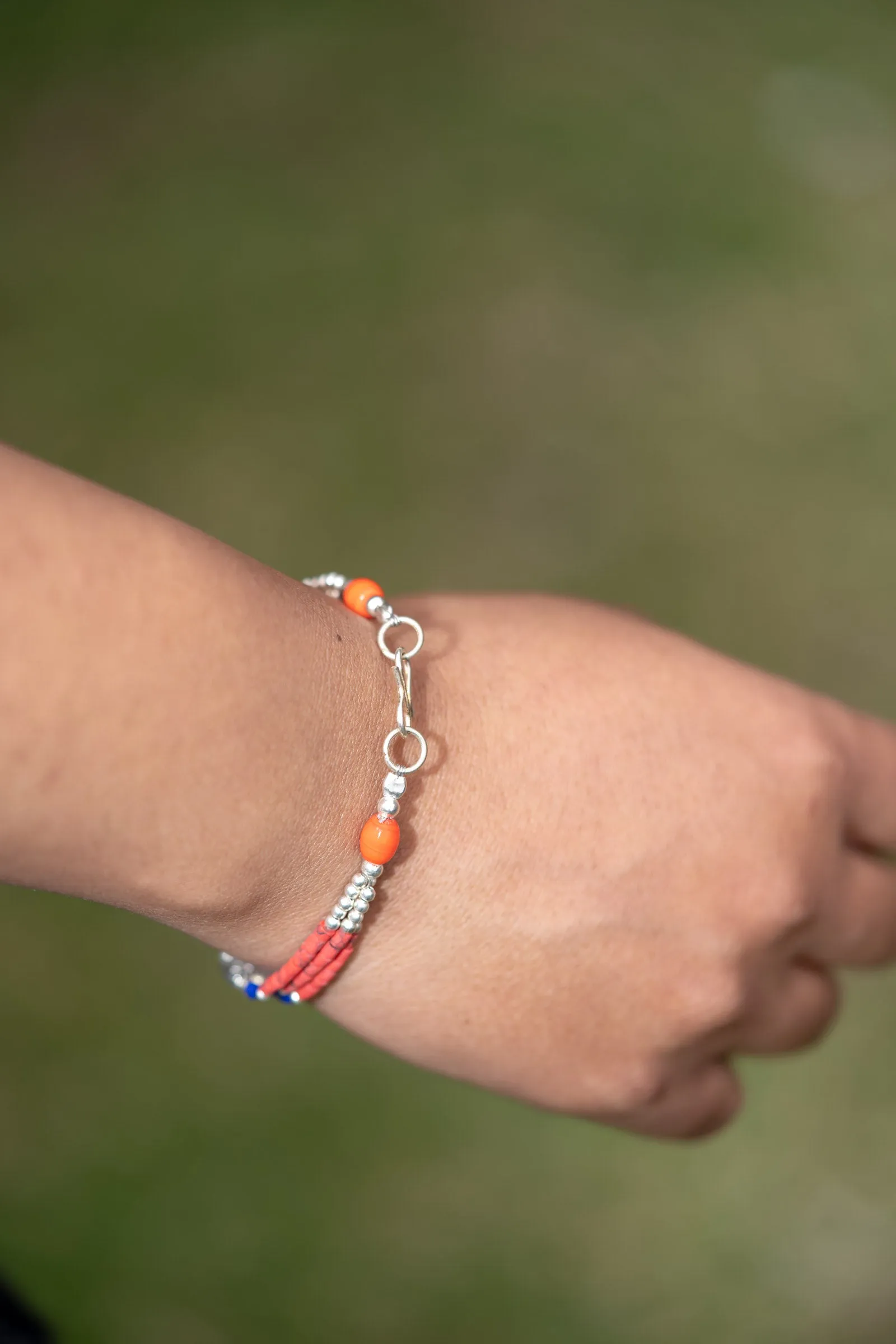 Natural Beaded Stone Boho Style Bracelet