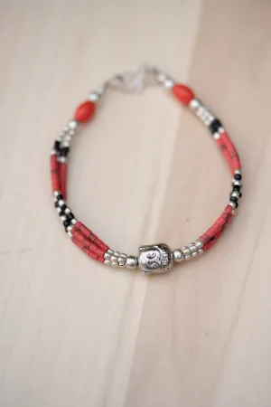 Natural Beaded Stone Boho Style Bracelet