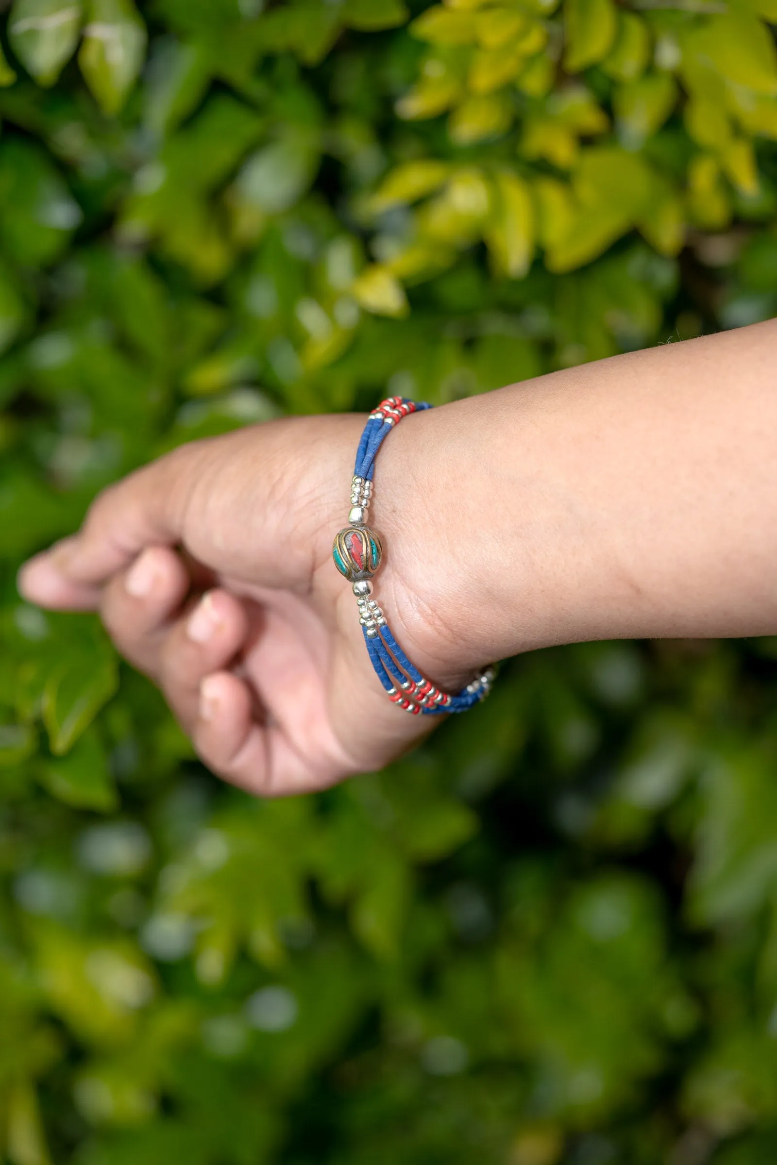 Natural Beaded Stone Boho Style Bracelet