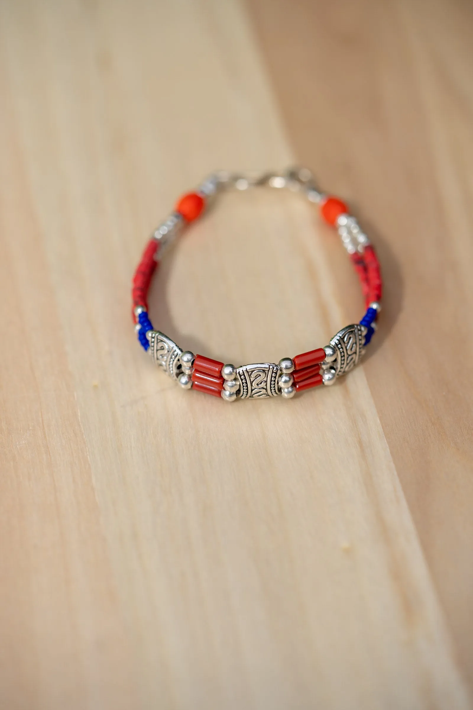 Natural Beaded Stone Boho Style Bracelet