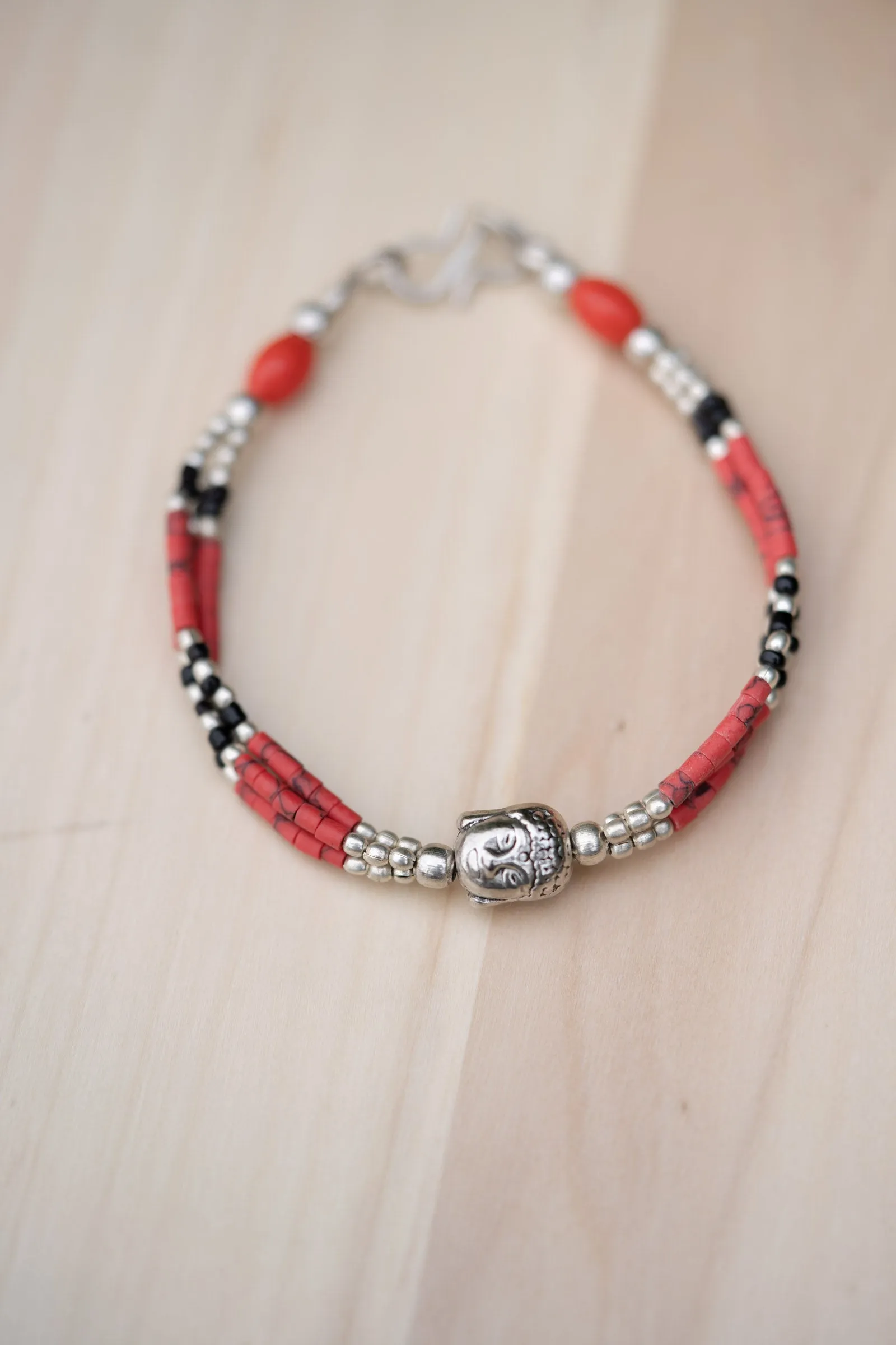 Natural Beaded Stone Boho Style Bracelet