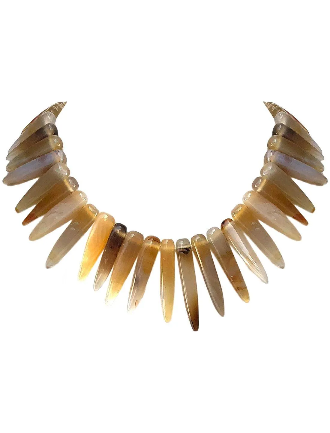 Paku Short Stone Choker Necklace