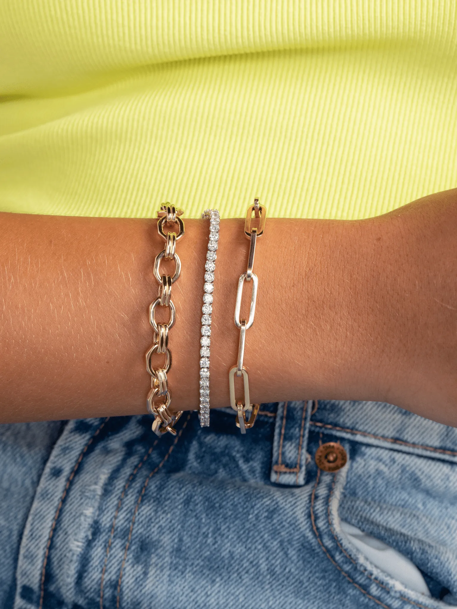 Paperclip XL Bracelet 14K