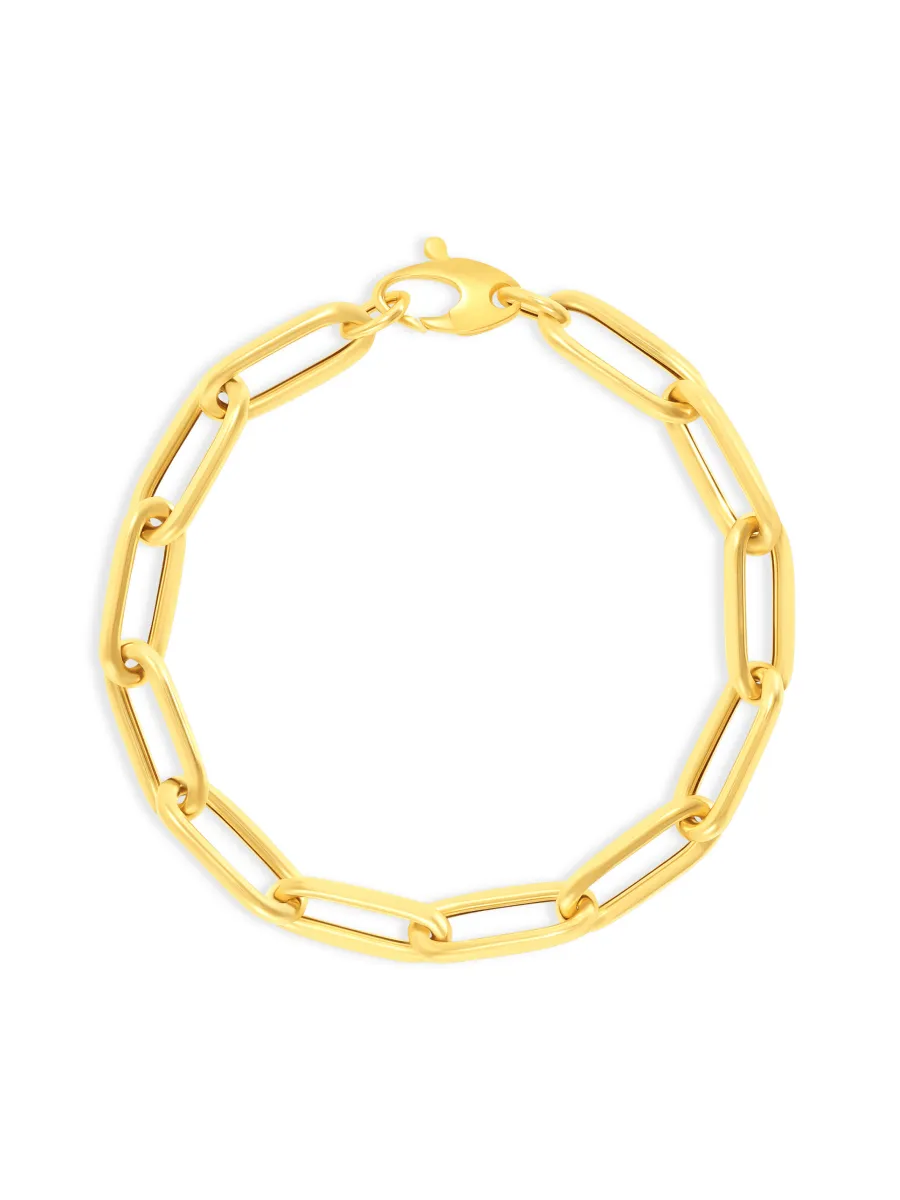 Paperclip XL Bracelet 14K