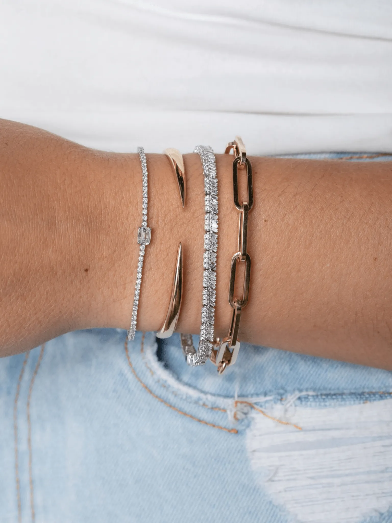 Paperclip XL Bracelet 14K