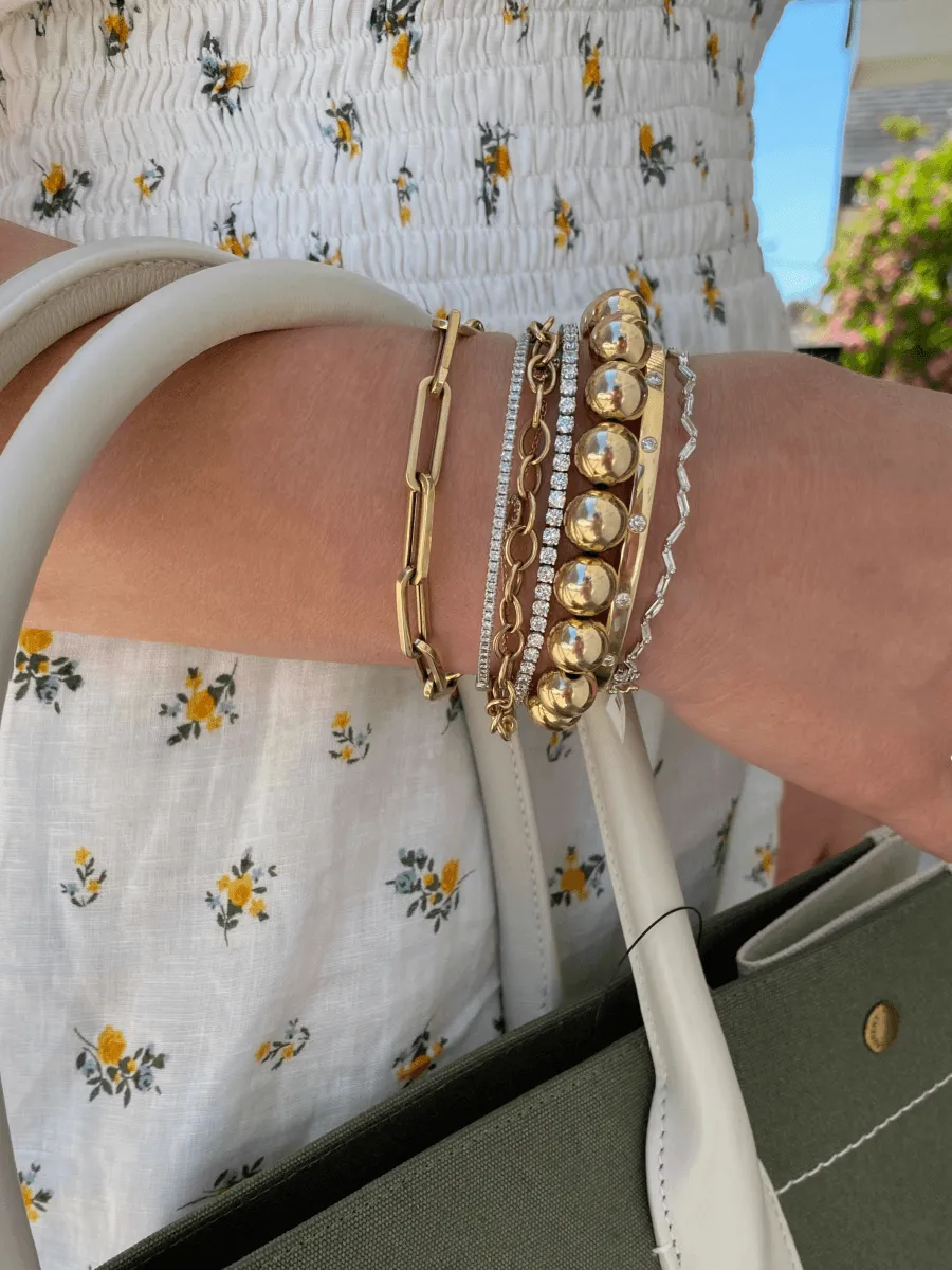 Paperclip XL Bracelet 14K