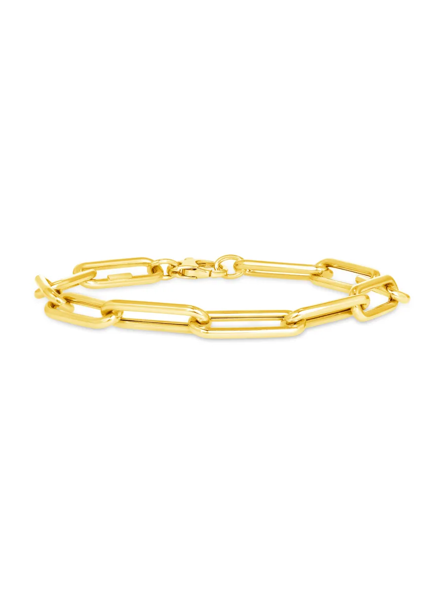 Paperclip XL Bracelet 14K