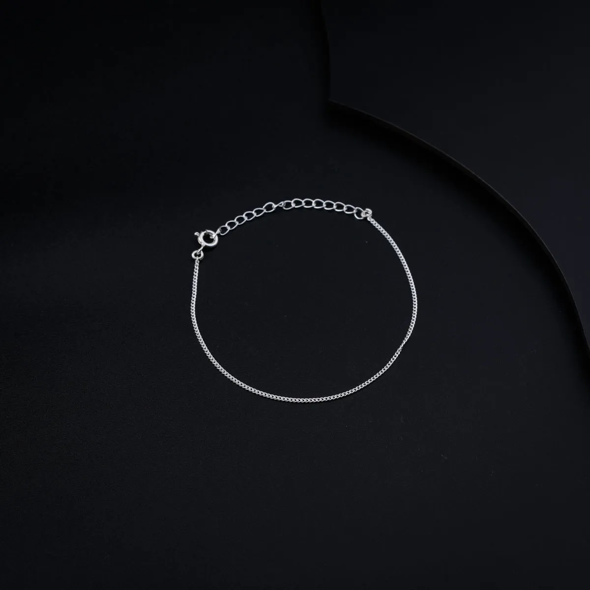Plain Silver Chain Bracelet