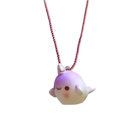 Pop Cutie Narwhale Kids Necklaces