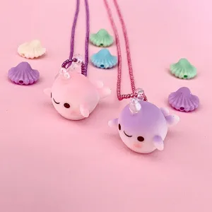 Pop Cutie Narwhale Kids Necklaces