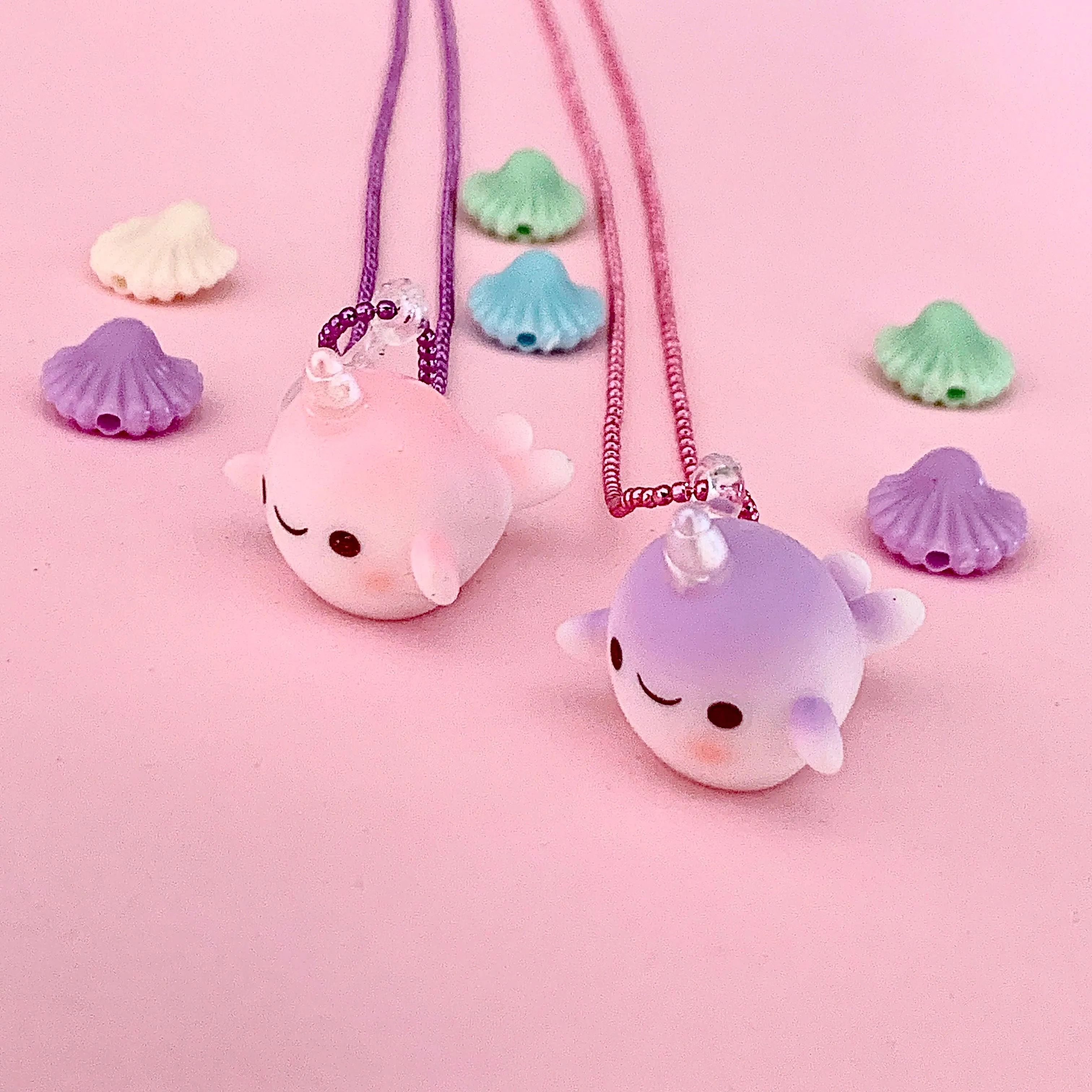 Pop Cutie Narwhale Kids Necklaces
