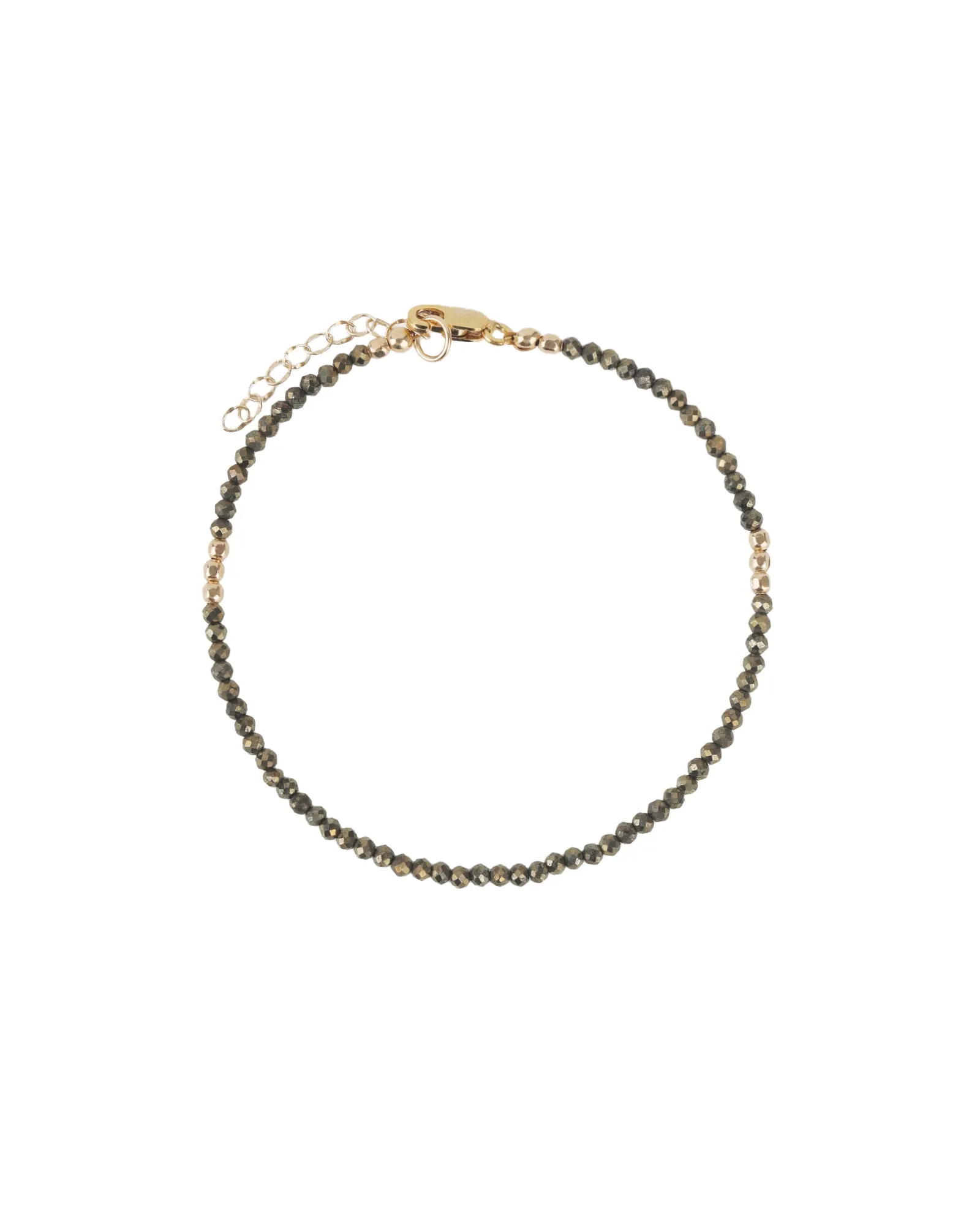 Pyrite Nugget Bracelet | 2mm