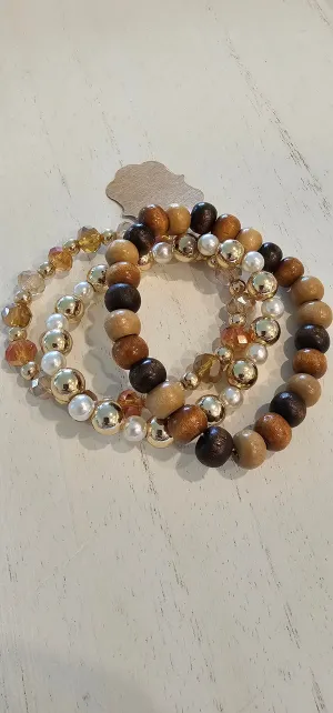 Raya Stackable - Natural - Boho Bracelet