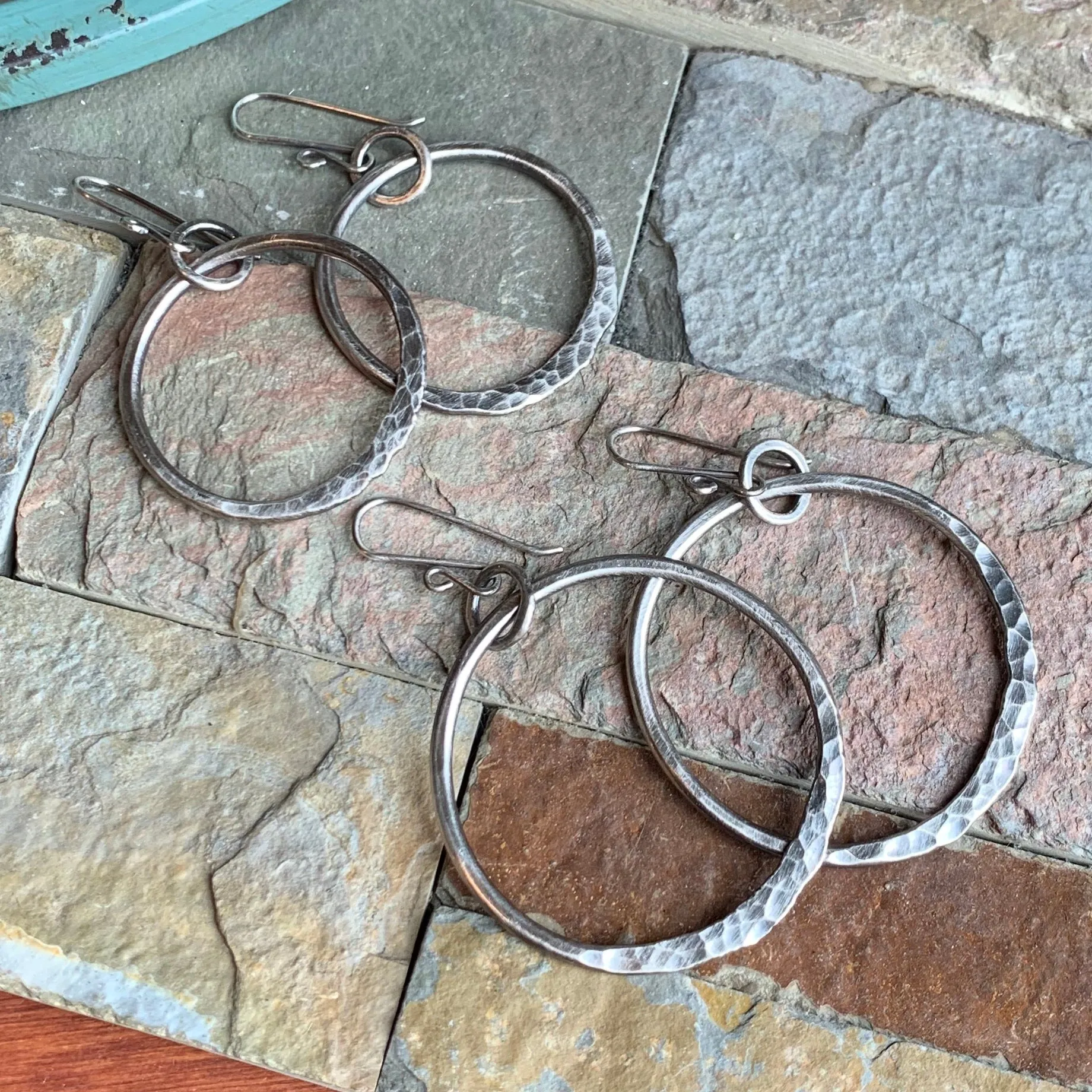 Ring of Fire Earrings ~ Oxidized