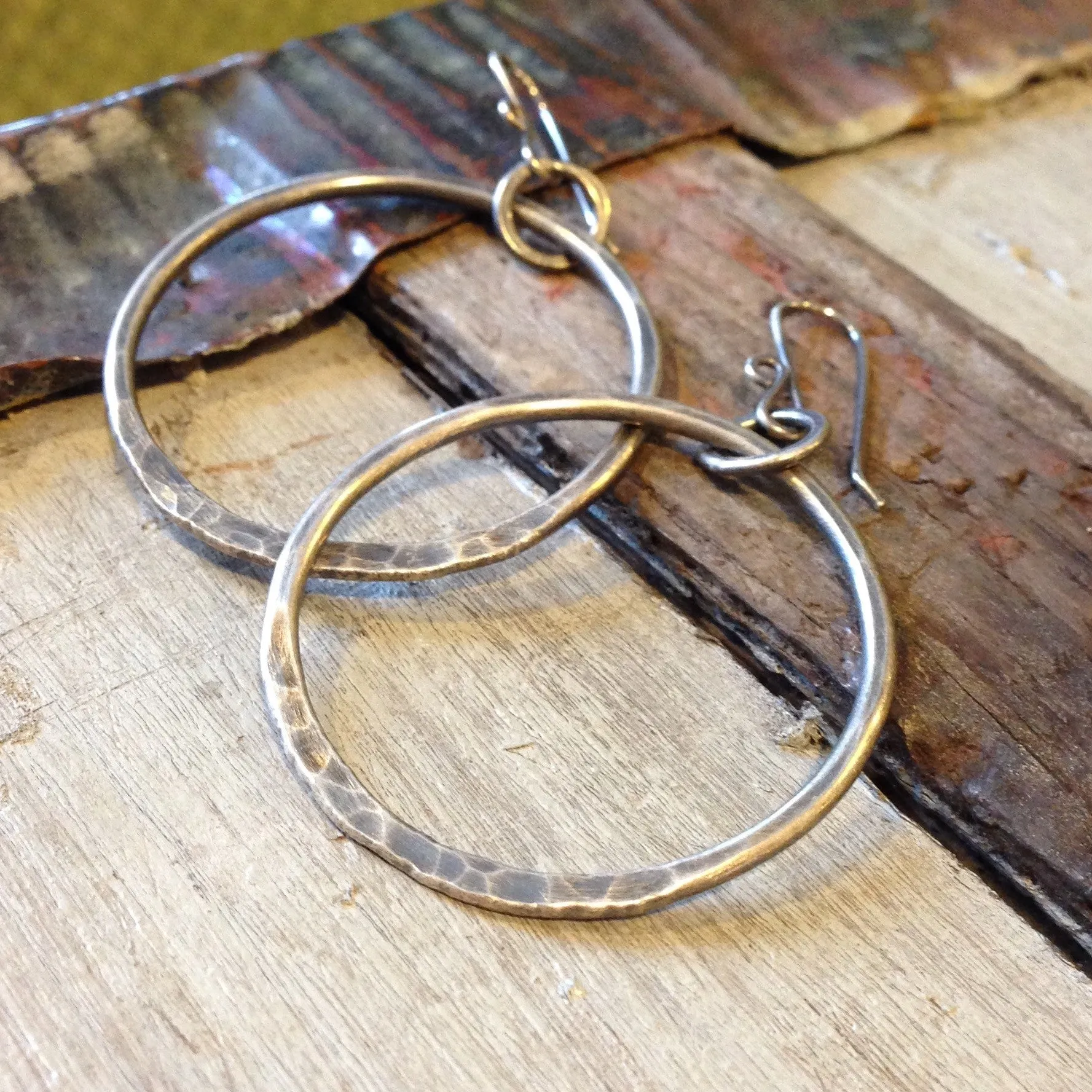 Ring of Fire Earrings ~ Oxidized