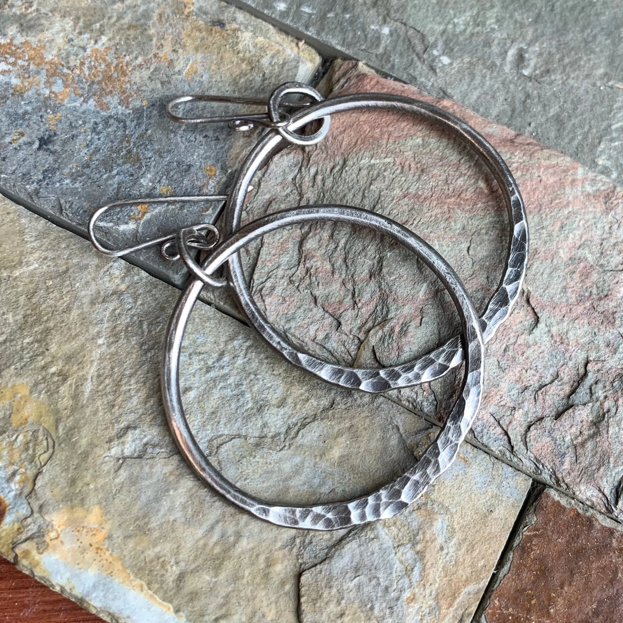 Ring of Fire Earrings ~ Oxidized