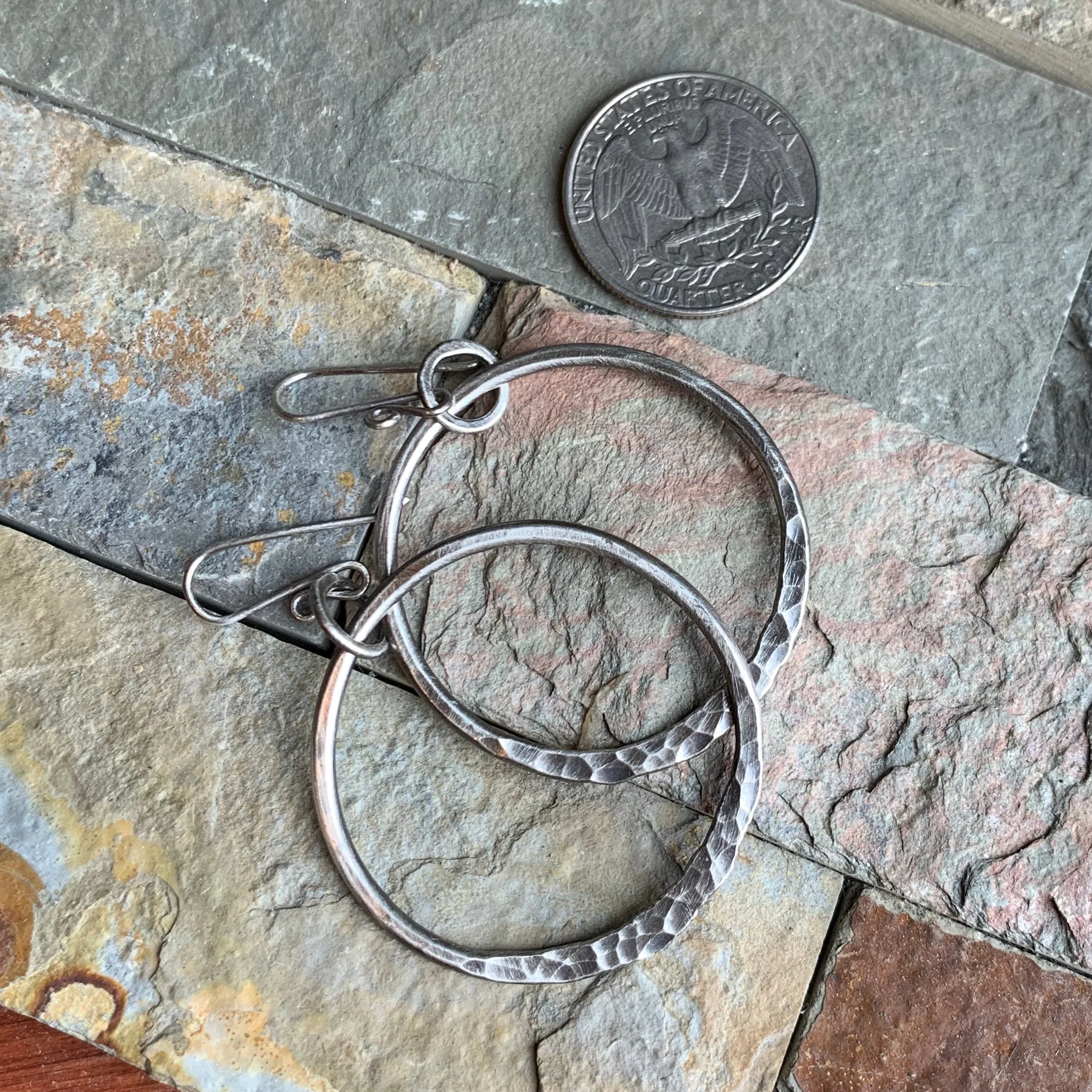 Ring of Fire Earrings ~ Oxidized