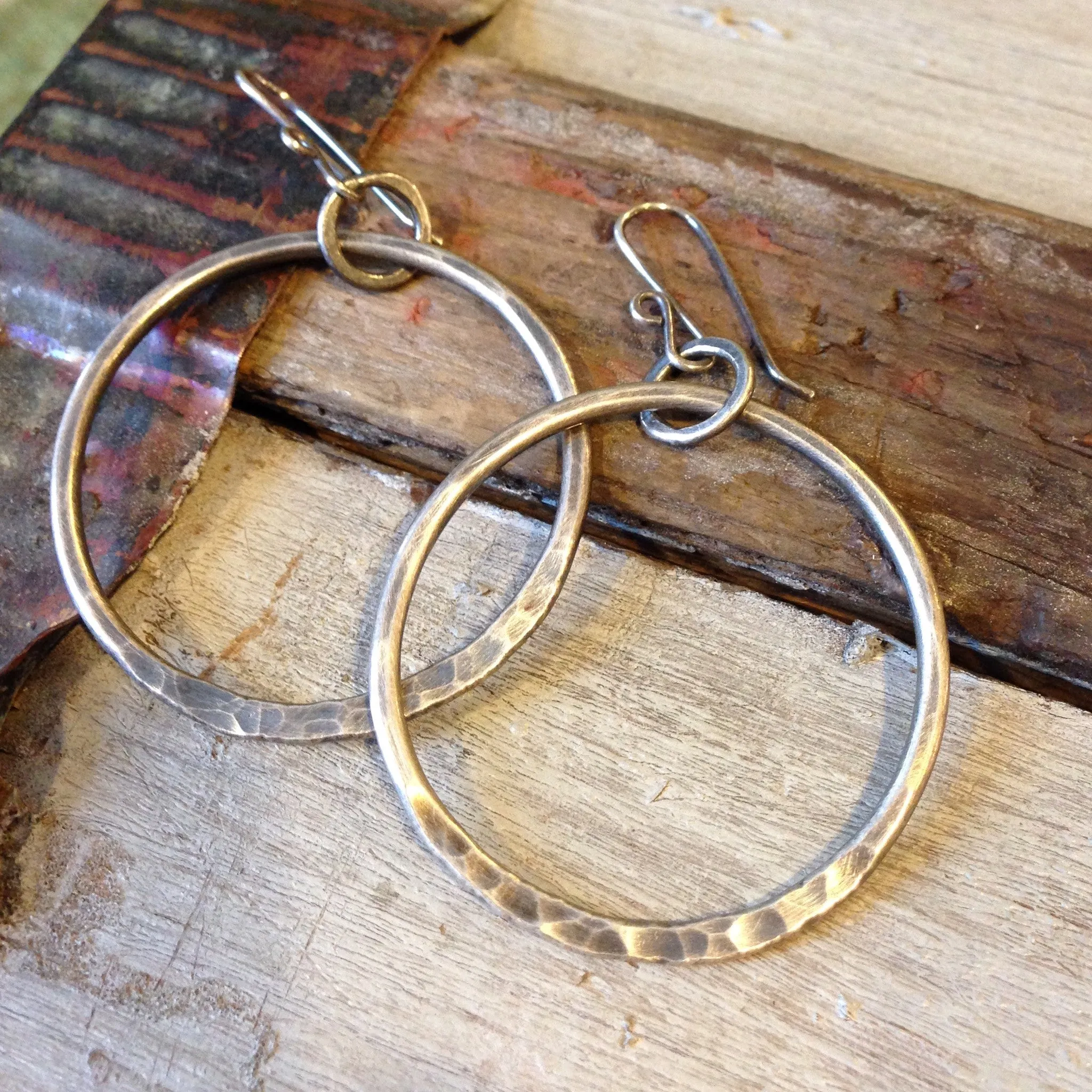 Ring of Fire Earrings ~ Oxidized