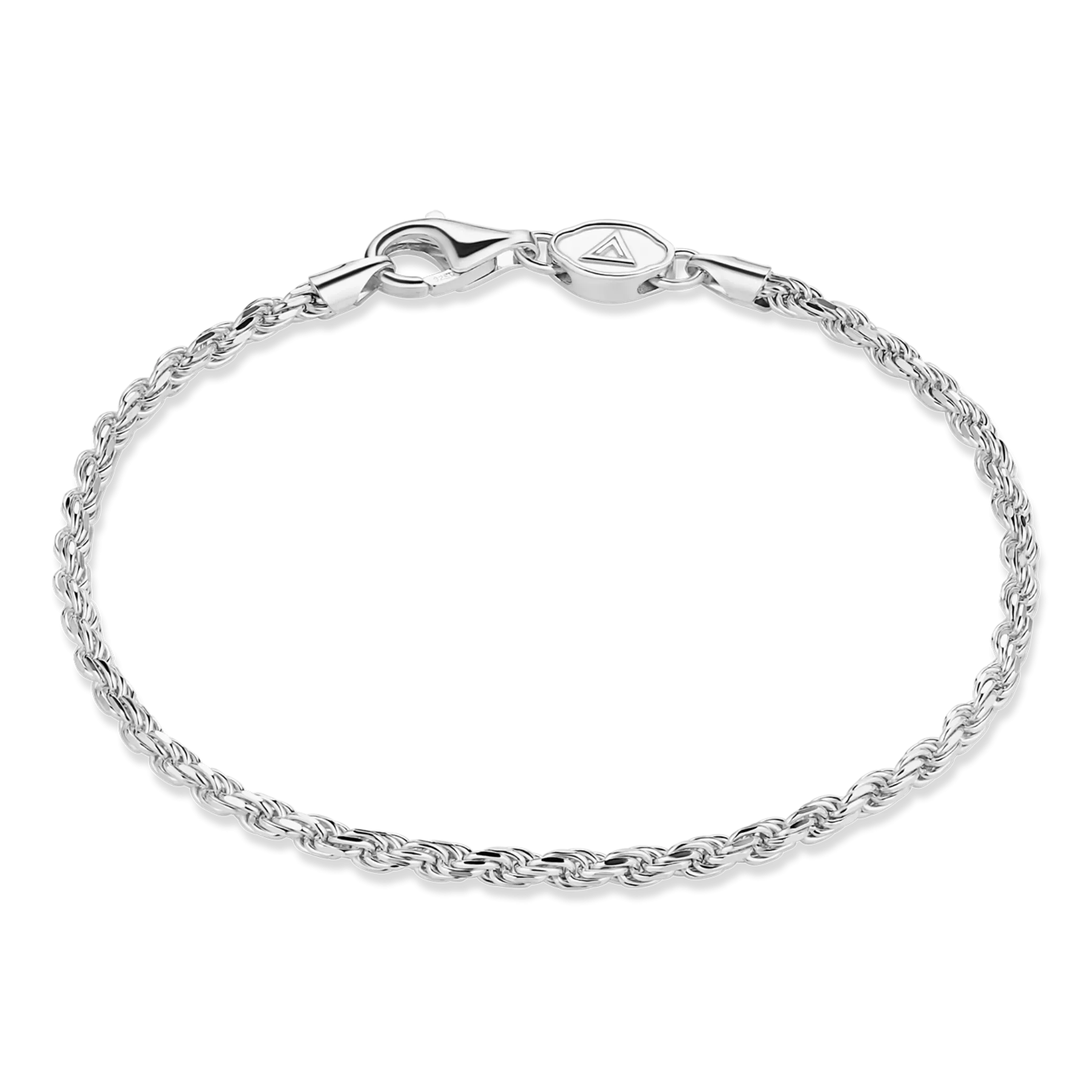 Rope Anklet, Sterling Silver (2.3mm)