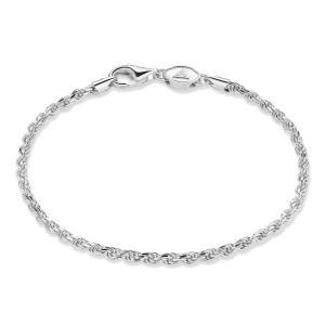 Rope Anklet, Sterling Silver (2.3mm)