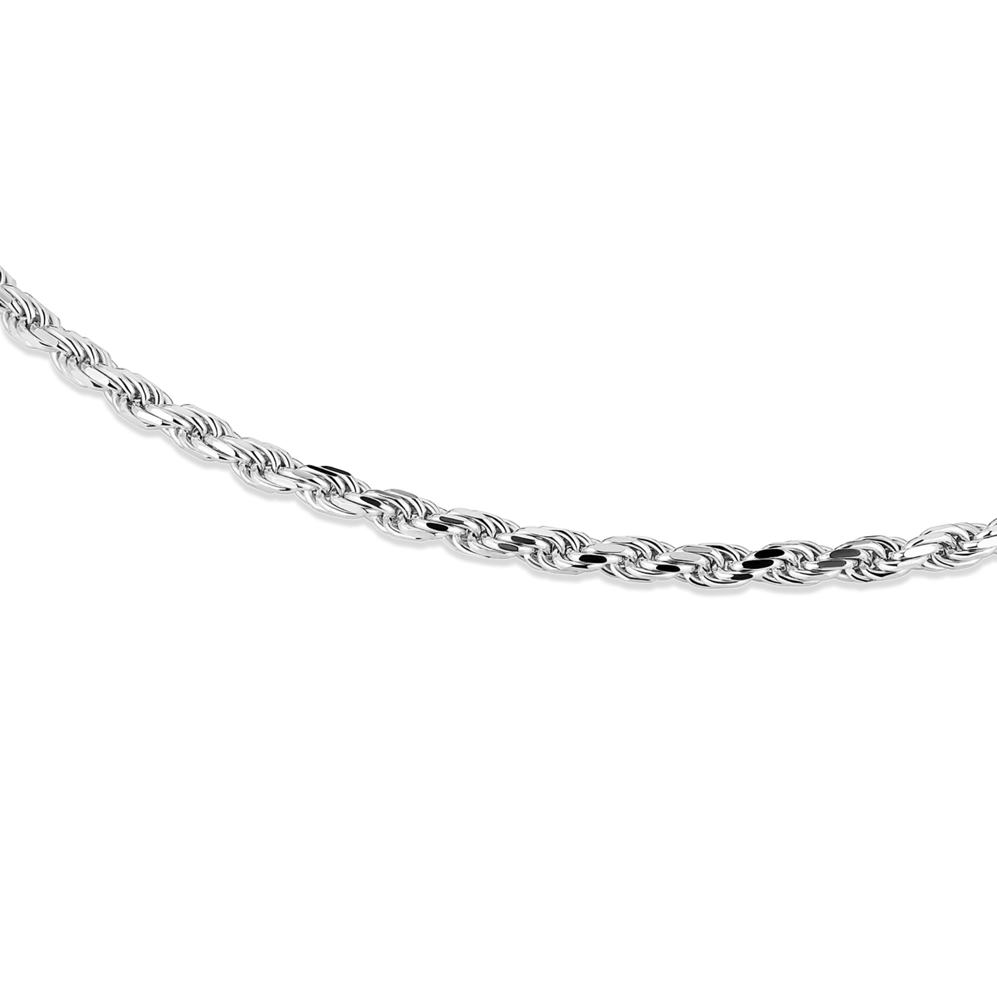 Rope Anklet, Sterling Silver (2.3mm)