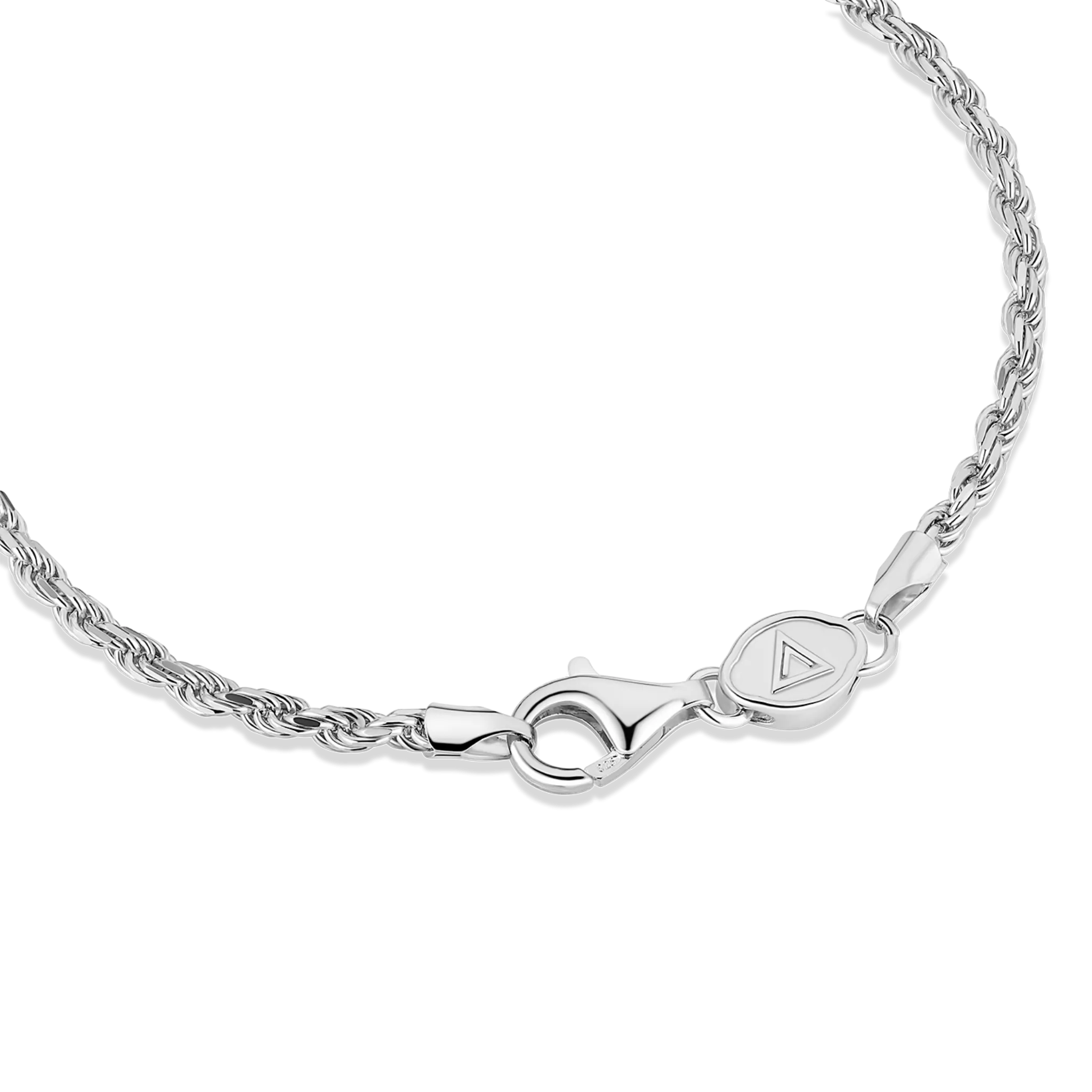 Rope Anklet, Sterling Silver (2.3mm)