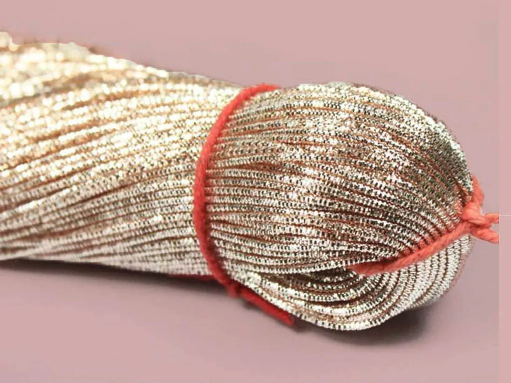 Rose Golden Nakshi / Bullion Wire