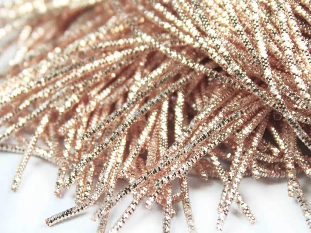 Rose Golden Nakshi / Bullion Wire