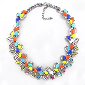 S Retro Leaf Necklace