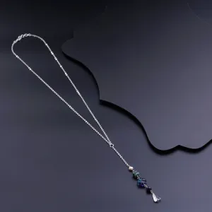 Semi Precious Multicolor Chain Necklace
