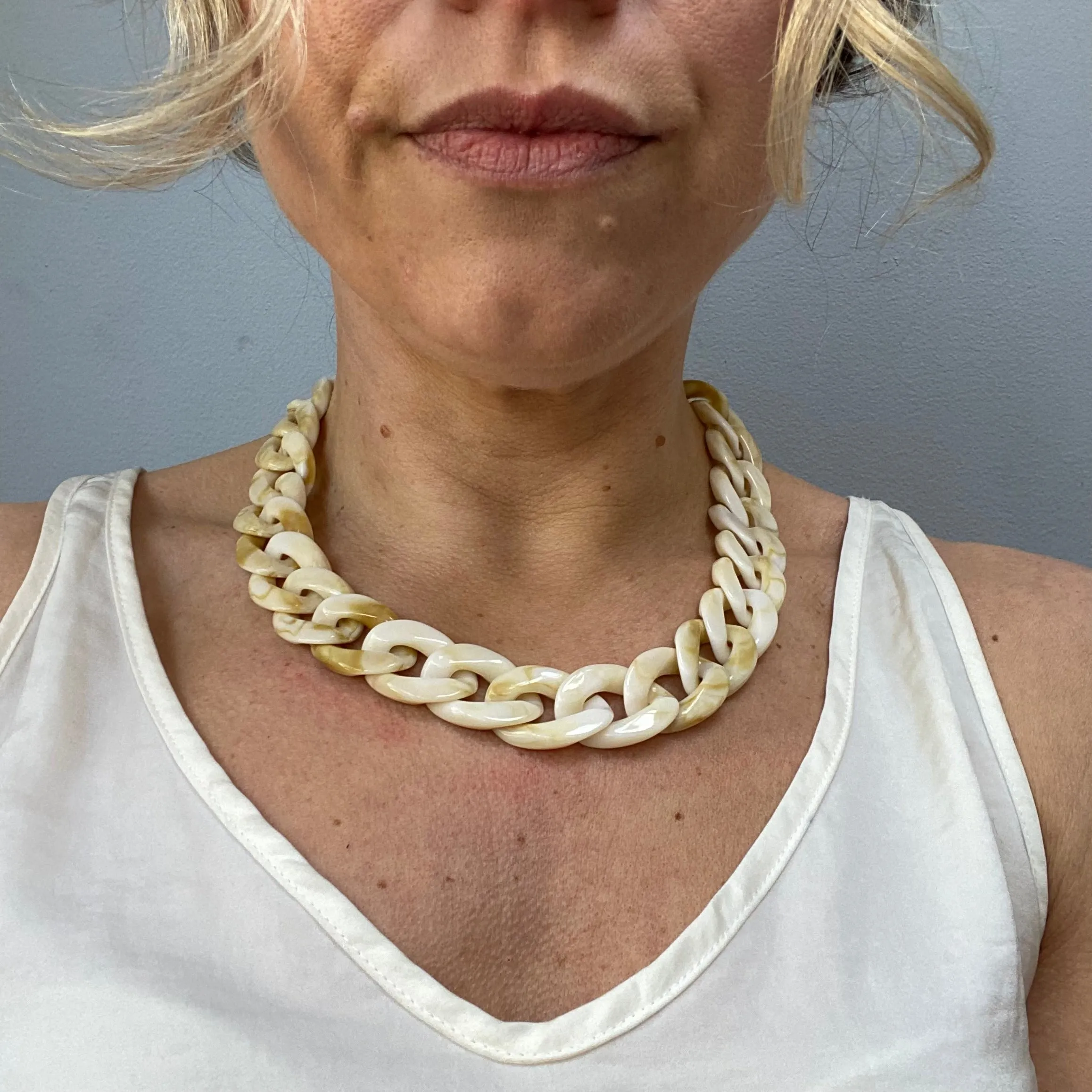 Small Chunky Link Statement Necklaces