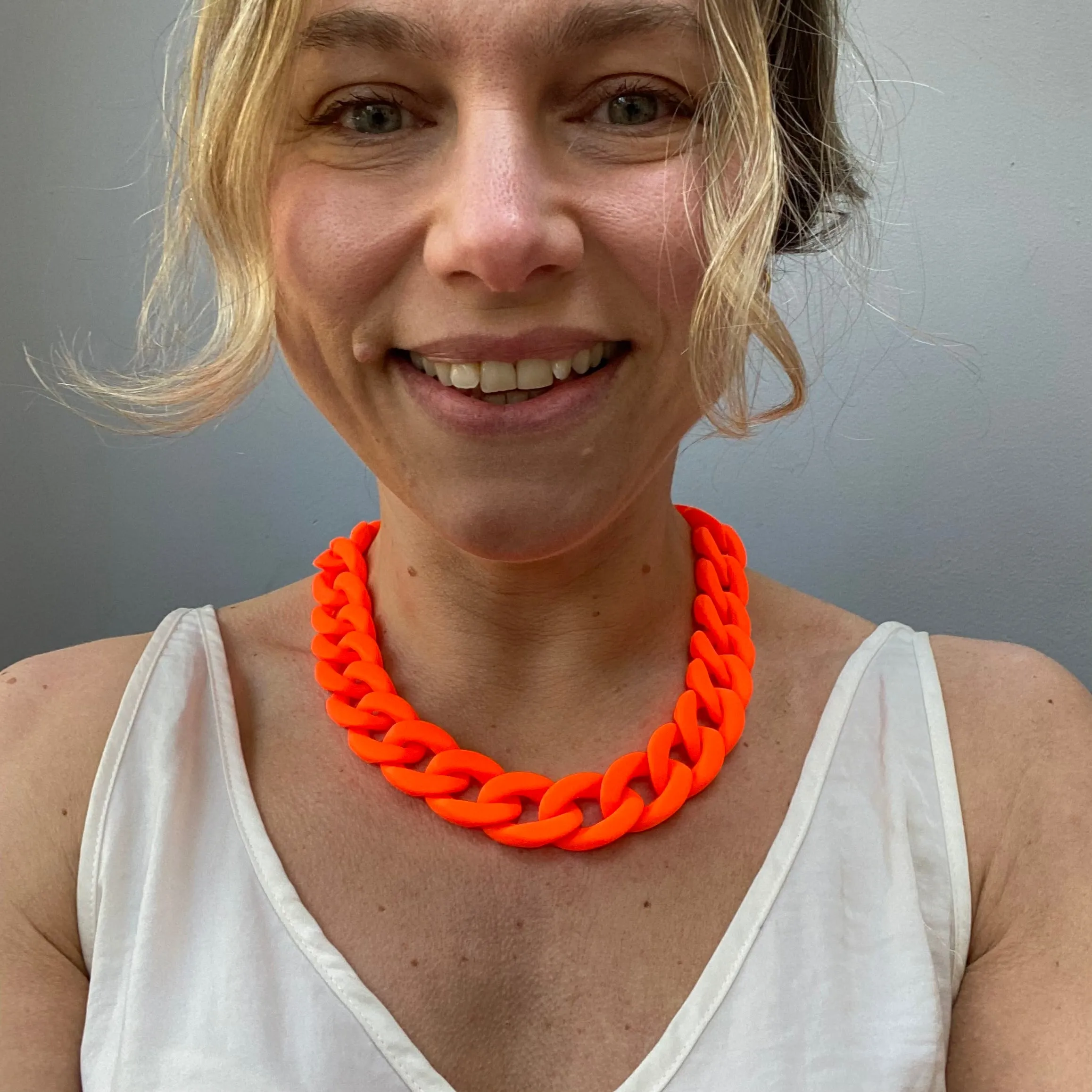 Small Chunky Link Statement Necklaces