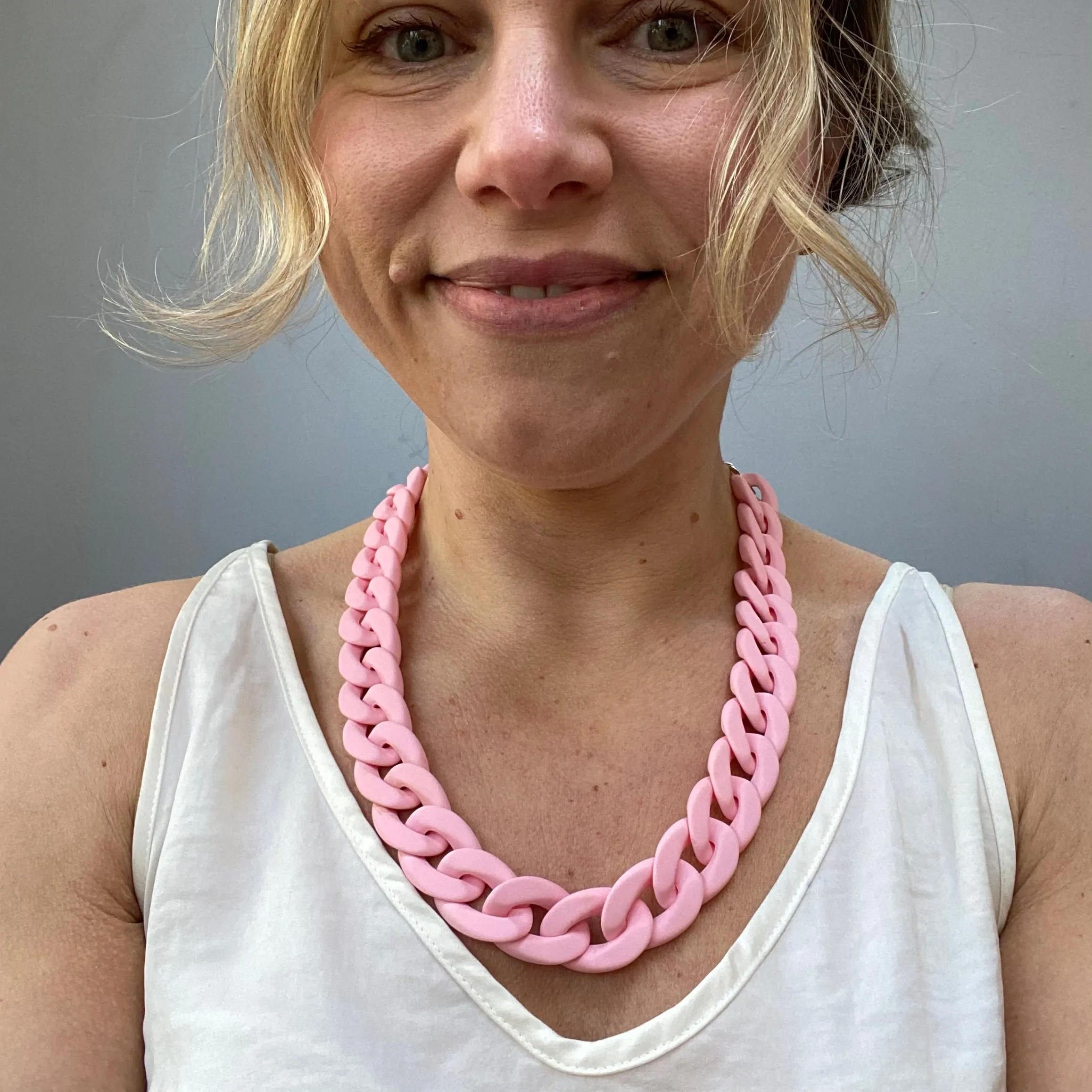 Small Chunky Link Statement Necklaces