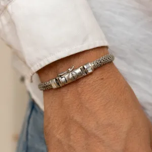 Snake Chain Mother of Pearl Bracelet 6mm