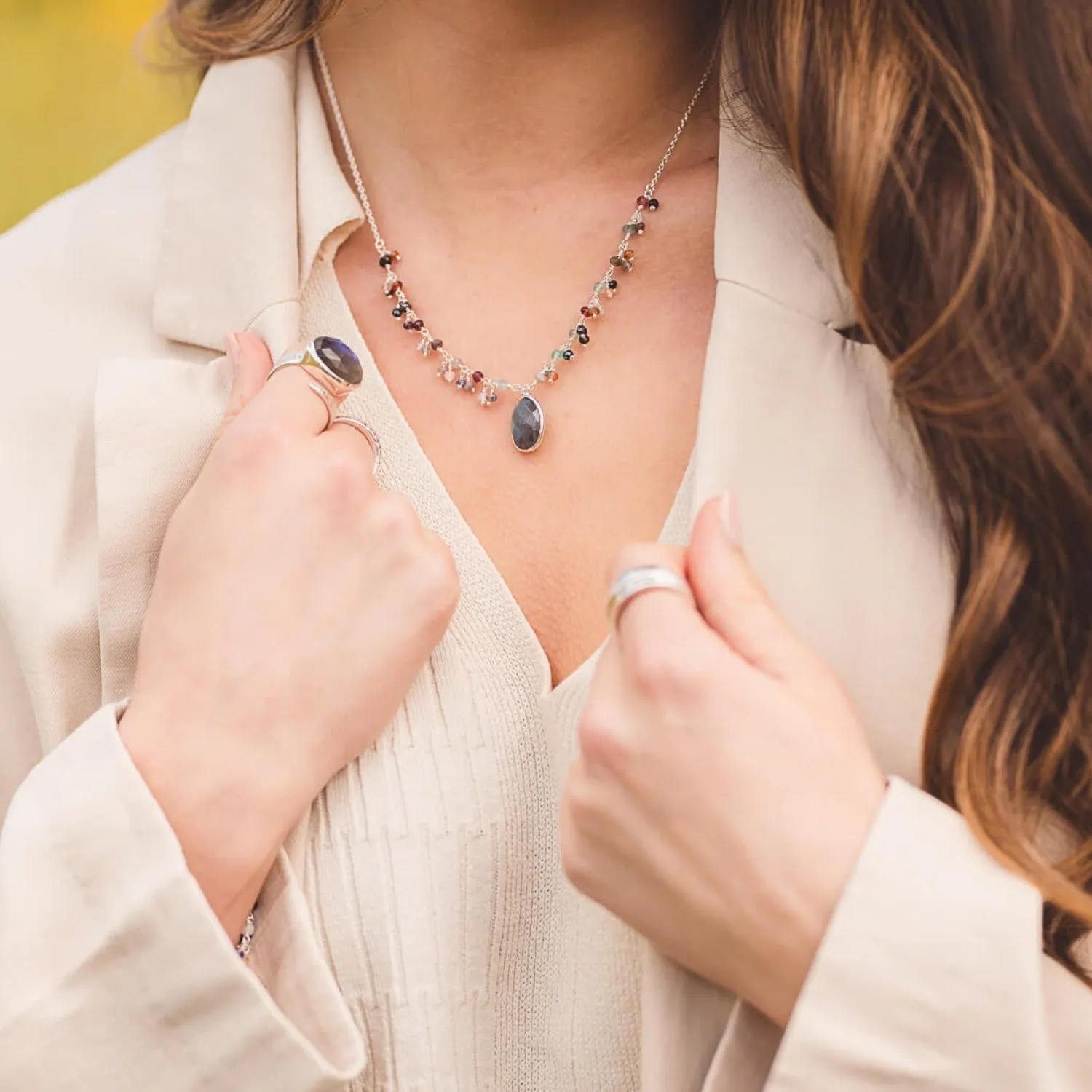 Sophie Labradorite Stone Necklace