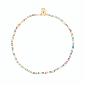 South Beach Seed Bead Gold Anklet