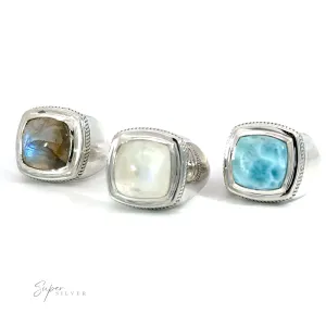 Square Stone Signet Ring