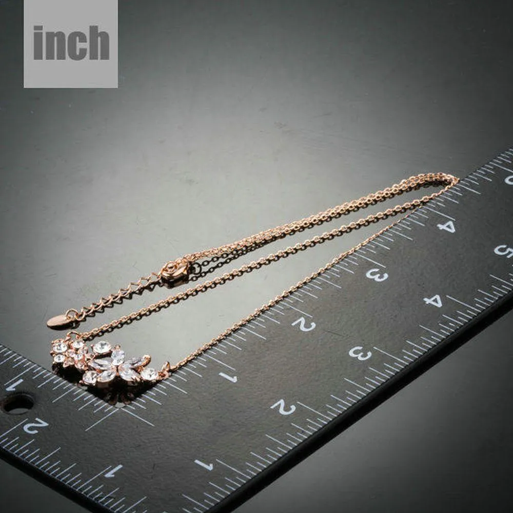 Star Flower Cubic Zirconia Necklace KPN0134