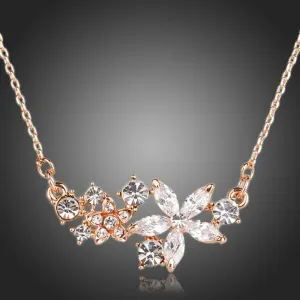Star Flower Cubic Zirconia Necklace KPN0134