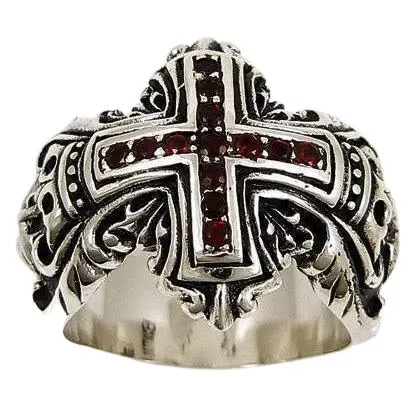 Sterling Silver Cross Medieval Rings