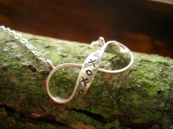 Sterling Silver Infinity Necklace (xoxo)