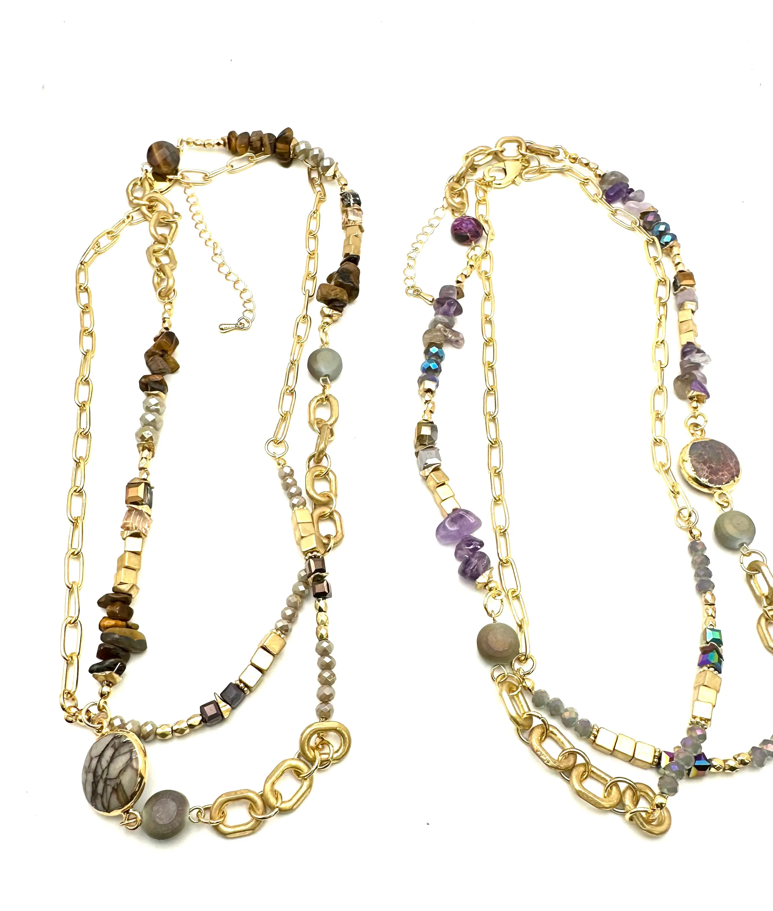 Stone and Crystal Necklace