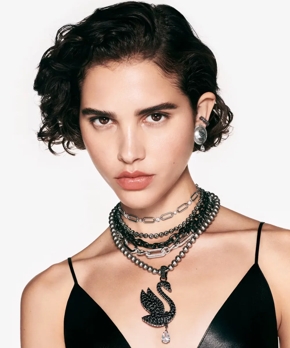 SWAROVSKI IMBER TENNIS NECKLACE