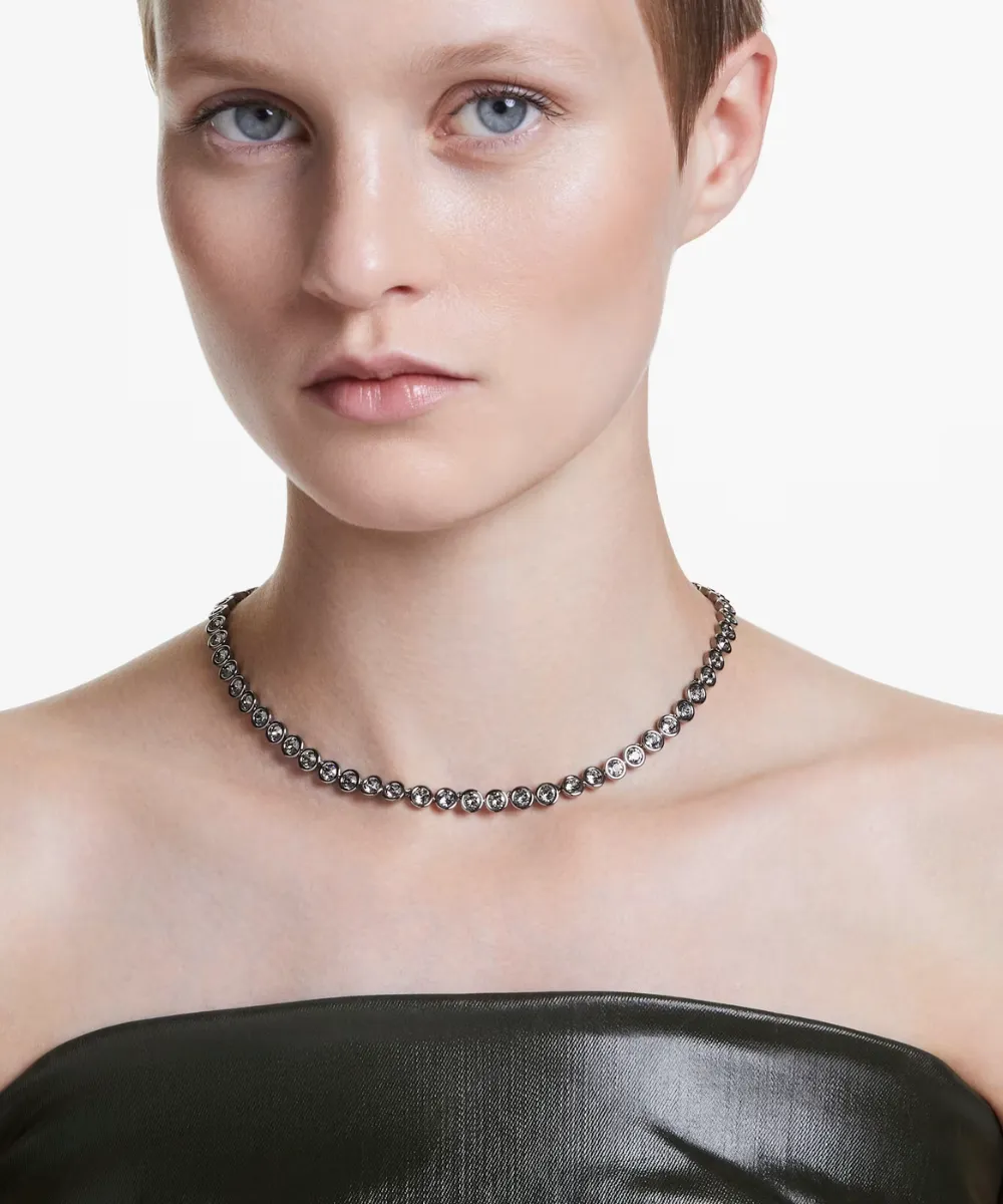 SWAROVSKI IMBER TENNIS NECKLACE